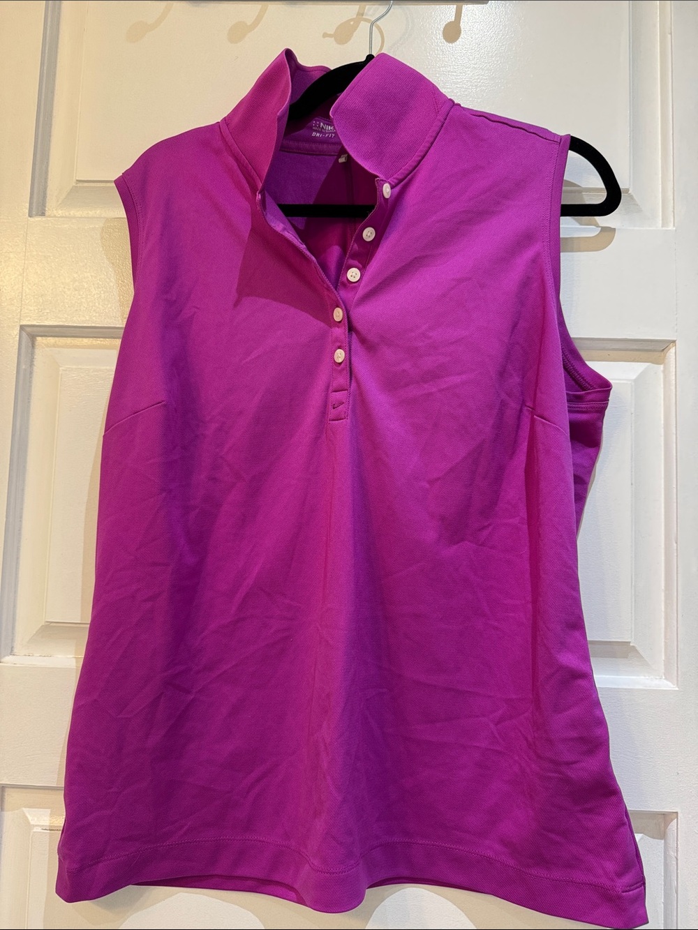 Nike Dri-Fit Sleeveless Golf Tank Top - Fuchsia